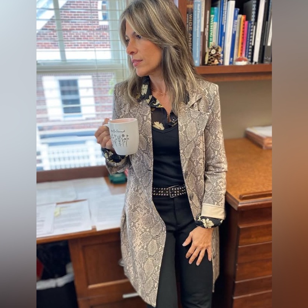 CAbi Beige and Black Snake Print Jacket - Picture 5 of 6